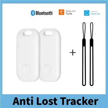 1-4PCS Tuya Bluetooth Anti Izgubil Tracker Prenosni Smart Alarm Keychain Lokator Mini 2-način Iskanja Pet Finder Oznako Za Pametne Življenje