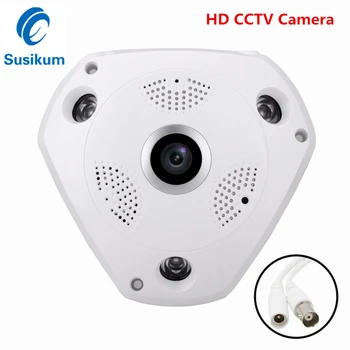 1080P HD CCTV Kamere AHD Plastične Kupole 360-Stopinjski 1.56 mm Objektiv IR Nočno Vizijo 2MP Panoramski Doma Kamere Zaprtih prostorih