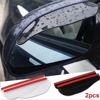 2pcs Univerzalni Prilagodljiv PVC Rearview Mirror Dež Odtenek Rainproof Rezila Avto Nazaj Ogledalo Obrvi Dež Kritje, Avto Dodatki