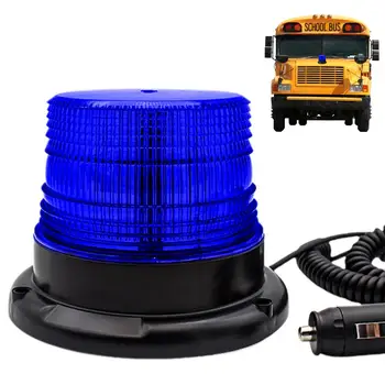 Amber Stroboskopske Luči, LED delovna Luč Utripa Avto Alarm Z Magnetno Avto Varnost Luči Viličarja Strobe Utripa 12 LED Za