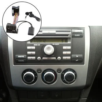 Avto Bluetooth 5.0 Aux Kabel Mikrofon za Prostoročno uporabo Mobilnega Telefona Brezplačno Klicanje Adapter za 6000 CD Ford Mondeo Poudarek Fiesta