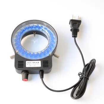 100-240V 52 Modra LED Stereo Mikroskop Vir Svetlobe 30-65mm Notranji Prstan Dia Lučka Svetlost Nastavljiva Microscopio top dodatke