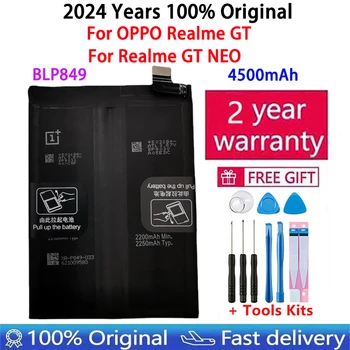 100% Originalni New Visoke Kakovosti BLP849 4500mAh Baterija Za NASPROTNEGA Realme GT / Realme GT NEO Mobilnega Telefona, Baterije, Bateria