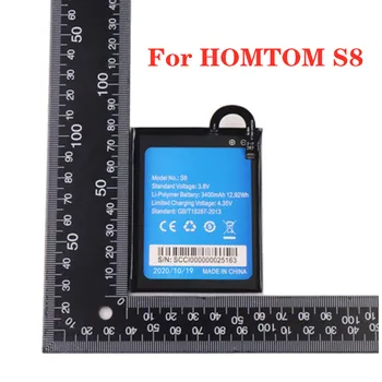 100% Prvotne HOMTOM S8 Baterija Za HOMTOMS8 S 8 Pametni Telefon Zamenjava 5.7 palčni 3400mAh Backup Baterije