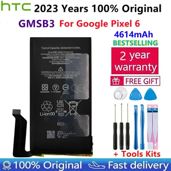 100% Prvotne New Visoke Kakovosti GMSB3 4614mAh Telefon Nadomestna Baterija Za HTC Google Pixel 6 Pixel6 Baterije Bateria +Orodja