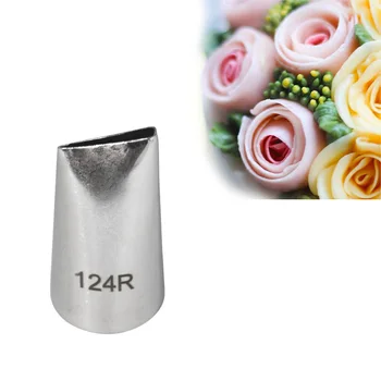 124R# Rose cvetnih listov Nasvetov, Led Cevi, Šobe Torto Dekoracijo Peciva Nasvet Določa Cupcake Orodja Bakeware