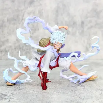 16 cm Enem Kosu Risanka Luffy Anime Slika Sonce-bog Nika Akcijskih Figur Pvc Zbirka Kip Model Ornament Lutka Igrača Darilo