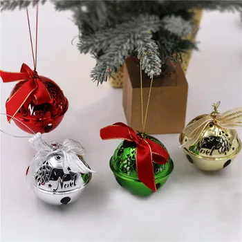 1PC Božični Zvon Kovinski Jingle Bells Božično Drevo Obesek Visi Okras Božično Dekoracijo Za Dom