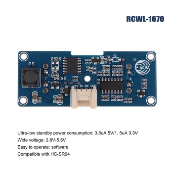 1pc RCWL-1670 Nepremočljiva Sprejemnik, Split Ultrazvočno Segajo Modul 1.5 uA 3.3 V, Za Merjenje Nivoja Vode