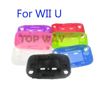 1PCS Mehke Silikonske Gume za Celotno Telo, Zaščita Za Wii U Gel Primeru lupini Kritje Kože Lupini za WiiU Gamepad Krmilnika