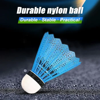 1PCS Pisane Badminton Žogice Stretch Plastičnih Igranje Odporen odporen na veter. Barvo Naključno Plastike, Gume Začetnik Usposabljanja Kroglice