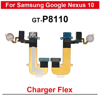 1Pcs USB Polnjenje Dock Polnilnik Vrata Flex Kabel Z Vibrator Nadomestnih Delov Za Samsung Google Nexus 10 P8110 GT-P8110