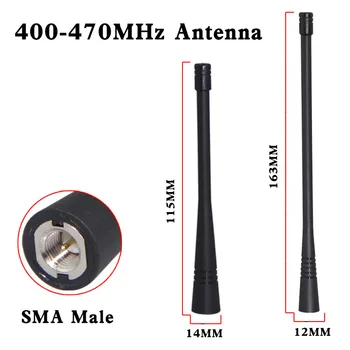 1PCS Walkie-talkie antena univerzalno SMA moški UHF kratka antena adapter Baofeng UV-5R Quansheng MOTOROLA Wanhua