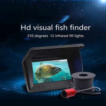1Set Ribe Detektor 5 Palčni Ips Monitor Visual Ribe Finder Črni Šport in Zabava