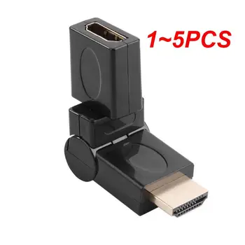 1~5PCS HDMI je združljiv Adapter za 360 Stopinj Vrtljivo Podaljšek, Moški-Ženski Kabel, Adapter, Priključek Za HDTV Pretvornik