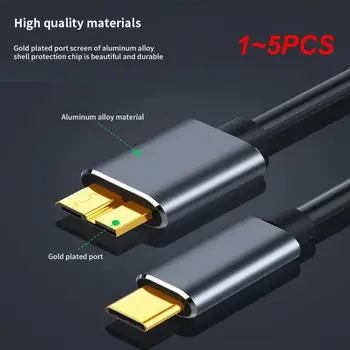 1~5PCS na Mikro C B USB 3.0 Kabel Tip-C Mikro B Kabel Priključek 5Gbps Zunanji Trdi Disk Kabel za Trdi Disk Računalnika