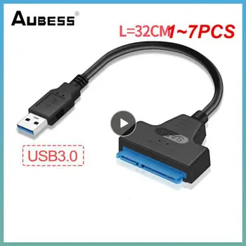 1~7PCS 3.0 2.0 IN SATA 3 Kabel Sata Na USB 3.0 Adapter Do 6 Gbps Podporo 2.5 Inch Zunanji HDD SSD Trdi Disk 22 Pin Sata III