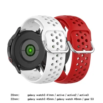 20 mm 22 mm Trak Za Samsung Galaxy Watch 5/pro/4 Aktivna 2 Band Gear 3 Šport Zapestnica Samsung Galaxy Watch4 46mm 42mm Watchbands