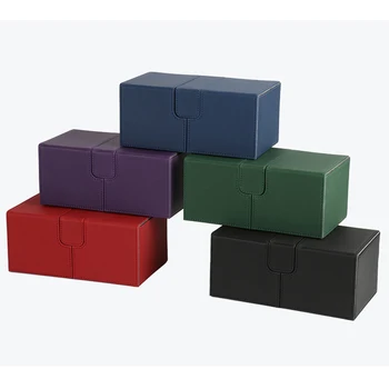 200+ Krova Primeru kartonasta Škatla za Mtg/Pkm/YuGiOh TCG, Rdeče, Modro Črne Barve