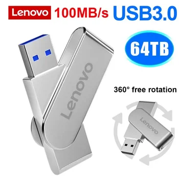 2023 Novi Lenovo USB 3.0 Flash Diski 2TB Visoke Hitrosti Pen Drive 64TB Kovinski Nepremočljiva Usb Pendrive 128GB Memoria ključ Usb Za PC