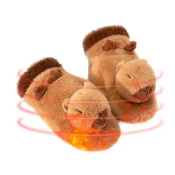 2024 Capybara Plišastih Živali Rokavice Super Mehko Toplo & Srčkan Zimski Mora-Imeti Opremo Čudovit & Prijetno Udobje Za Avanturo Na Prostem