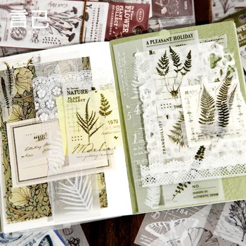 24pcs/veliko Memo Blazine Material, Papir Področju Življenja DIY Scrapbooking Kartice Junk List Retro Ozadju Dekoracijo Papirja