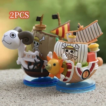 2pcs En Kos Pirate Čoln Model Igrače, Risanke, Mini Tisoč Sončnih Velike Piratske Ladje Zbirateljske Akcije Slika Darilo Igrača Avto Dekor
