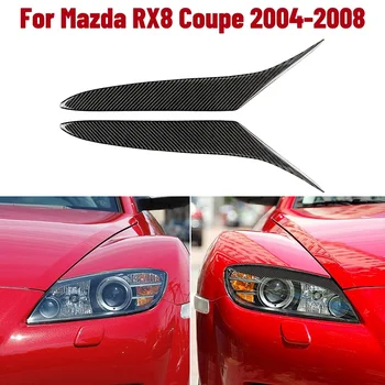 2pcs Ogljikovih Vlaken Smerniki Obrvi Veke Kritje Trim za Mazda RX-8 RX8 2004-2008 Avto Nalepke Auto Dodatki