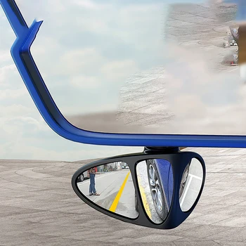 3 v 1 360 Stopinj Vrtljiv Tremi Stranicami Avto Blind Spot Ogledalo Vzvratno Slepa Pega Konveksna Parkiranje Ogledalo Varnostni Dodatki
