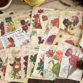 30 Kosov Vintage Cvetje Materiala, Papirja, Dekorativni Scrapbooking Ročno Izdelani DIY Scrapbooking Materiala, Smeti List Dobave