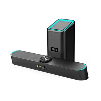 3D Računalniških Zvočnikov, AUX Bluetooth Žične Surround Zvočnik Soundbar Zvočnik Stereo 2.1 Subwoofer Sound Bar