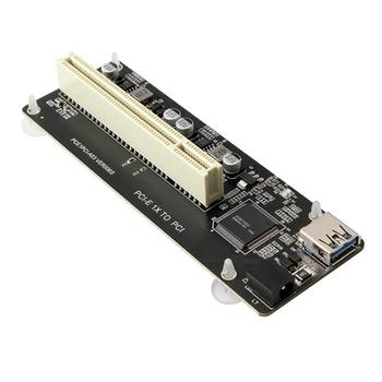 3X PCIE PCI-E PCI Express X1 Da Riser PCI Kartica Bus Kartico Visoko Učinkovitost Adapter Pretvornik USB 3.0 Kabel Za Namizni RAČUNALNIK