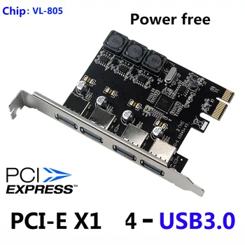 4 Vrat USB 3.0 PCIe Širitev Kartico PCI Express PCIe Zvezdišče USB Adapter SSU U3V04S 4-port USB3.0 Krmilnik visoke hitrosti računalništvo