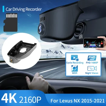 4K 1080P Avto DVR Dash Cam Kamera HD Night Vision Wifi 24H Parkiranje Snemanje Vožnje Snemalnika Videa za Lexus NX 200t AZ10 2015~2021