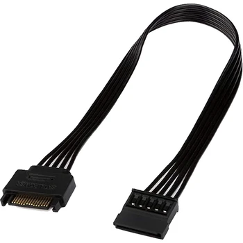4Pcs SATA Napajalni Kabel Podaljšek,15 Pin SATA Moški-Ženska Extender Napajalni Kabel Adapter Za Trdi Disk HDD,SSD,30 CM