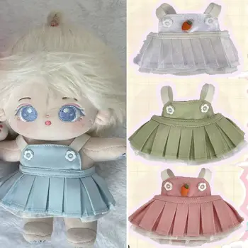 5 Barv Doll Obleke Nove Bombaž Materiala Moda Mini Krilo Doll Obleke 20 cm Bombaž Lutka