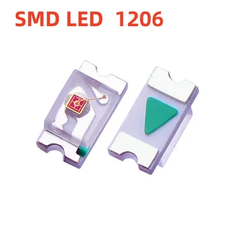 500Pcs 1206 SMD LED Rdeča Zelena Modra Rumena Roza Beli UV-LED Lučka Kroglice Svetlobe 3216 Light-emitting Diode Visoke Svetlo Kakovosti