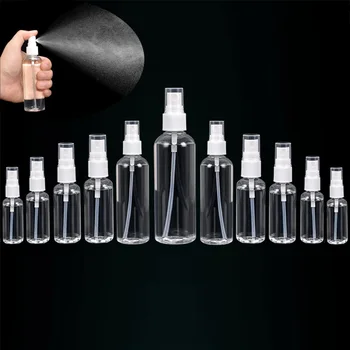 50Pcs 10 ml-120ml Prazno Prenosni prozorno Plastično PET Fine Megle Spray Steklenice Potovanja Škropilnica Posode Za Eteričnih Olj in Parfuma