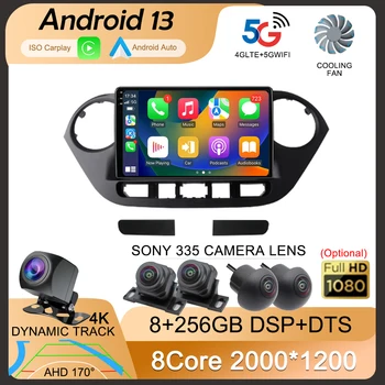 Android 13 WIFI+4G Avtomobilski Radijski Sistem Auto Multimidia Video Predvajalnik Za Hyundai Grand I10 2013 - 2016 Navigacija GPS Stereo Carplay
