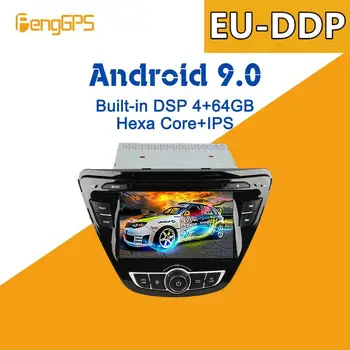Android 9.0 PX6 DSP Za HYUNDAI ELANTRA/AVANTE 2014-2015 Avto Multimedijski Predvajalnik DVD Predvajalnik Radio, GPS Navigacija Vodja enote
