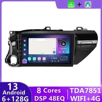 Android Player Za TOYOTA HILUX Pick Up AN120 REVO VIGO IMV 2016-2019 2020 Carplay Avto Vodja Enote Radio Stereo Večpredstavnostna DVD ŠT.