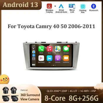 Avto Navigacija Zaslon Android 13 za Toyota Camry 40 50 2006 - 2011 Auto Radio Stereo Igralec 5G WIFI DSP 4G NAJ Brezžični Carplay