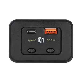 Avto priključek za Polnilnik Tipa C Izhodna Avtomobilski Polnilnik USB Z Stikalo za Polnjenje 2 Napravah Hkrati Spremenjen Deli Z Varnostnimi