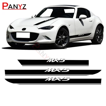 Avto Styling Dirke Športni Avto, Kapuco, Nalepke Bonnet Body Kit Strani Proge Krilo Nalepke za Mazda MX-5 NA NAPOTILO NC ND Dodatki