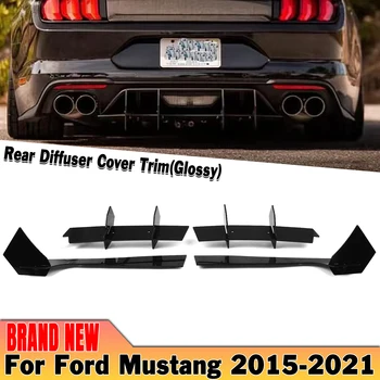 Avto Zadnji Odbijač Difuzor Lip Spojler Nosilec Boot Splitter Straže Kritje Za Ford Mustang 2015-2021