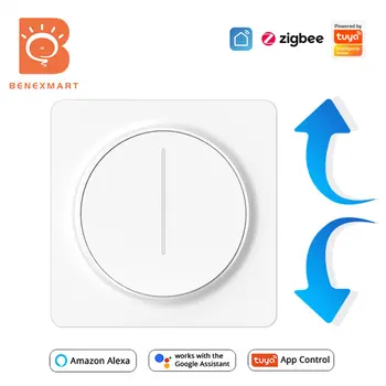 Benexmart Tuya Zigbee WiFi Smart stikalo za kratke luči Stikalo za nastavitev Svetlosti zaslona Interruptor APP Timer Daljinski upravljalnik Alexa googlova Domača stran