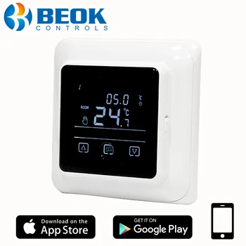 Beok Tuya Zigbee Smart Termostat za Plin Kotel Wifi Programabilni LCD Temperaturni Regulator Deluje Z Google Doma Alexa