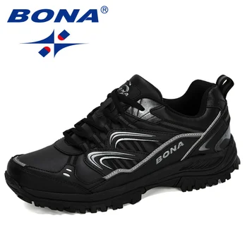 BONA 2021 Moški Pohodniški Čevlji Dihanje Treking Šport Čevlji na Prostem Gora Črna Hoja Čevlji Moški Trendy Plezalni Copati