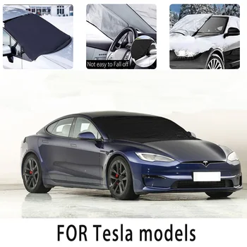 Carsnow pokrov prednji coverfor Tesla modeli snowprotection toplotna izolacija odtenek zaščito pred soncem, vetrom Frost preprečevanje avto dodatki