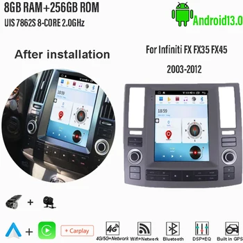 Clunko Za Infiniti FX FX35 FX45 2003 - 2012 Android Avto Radio Stereo Tesla Zaslon Multimedijski Predvajalnik Carplay Auto 8G+256G WIFI